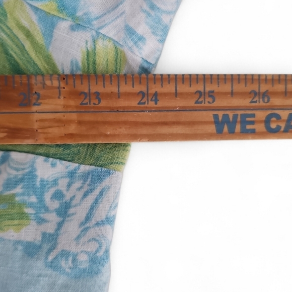 JM Collection 100% Linen Floral Button Front Shirt Women’s Plus 18W Resortwear - Picture 16 of 16